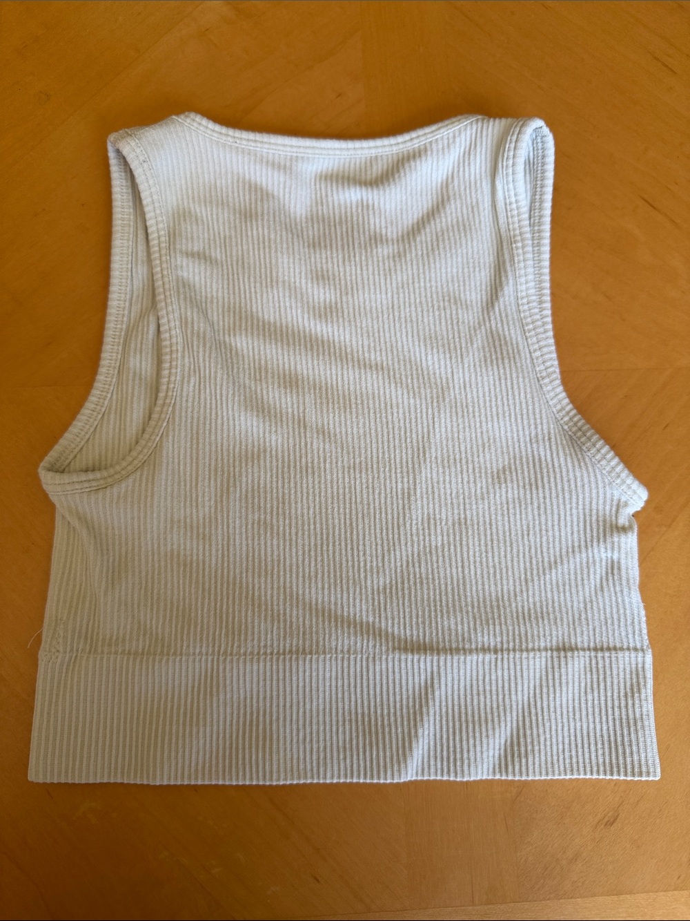 SKIMS Ribbed Cropped Tank Top — Cream - Picture 2 of 3